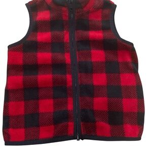 Good Lad Red and Black Plaid Vest